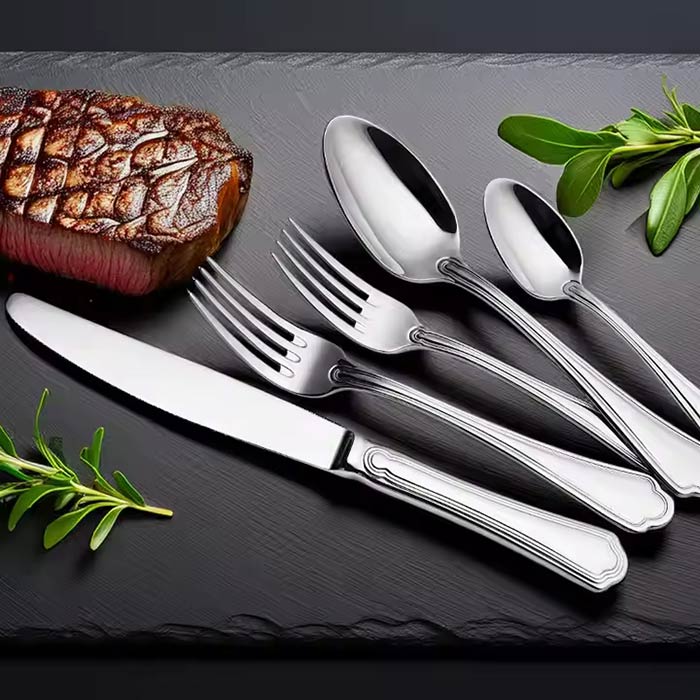 Custom hotel cutlery set